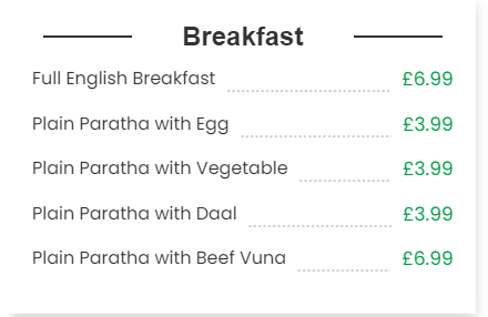 BreakFast-Menu