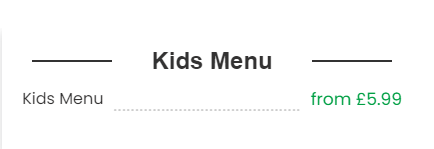 Kid-Menu